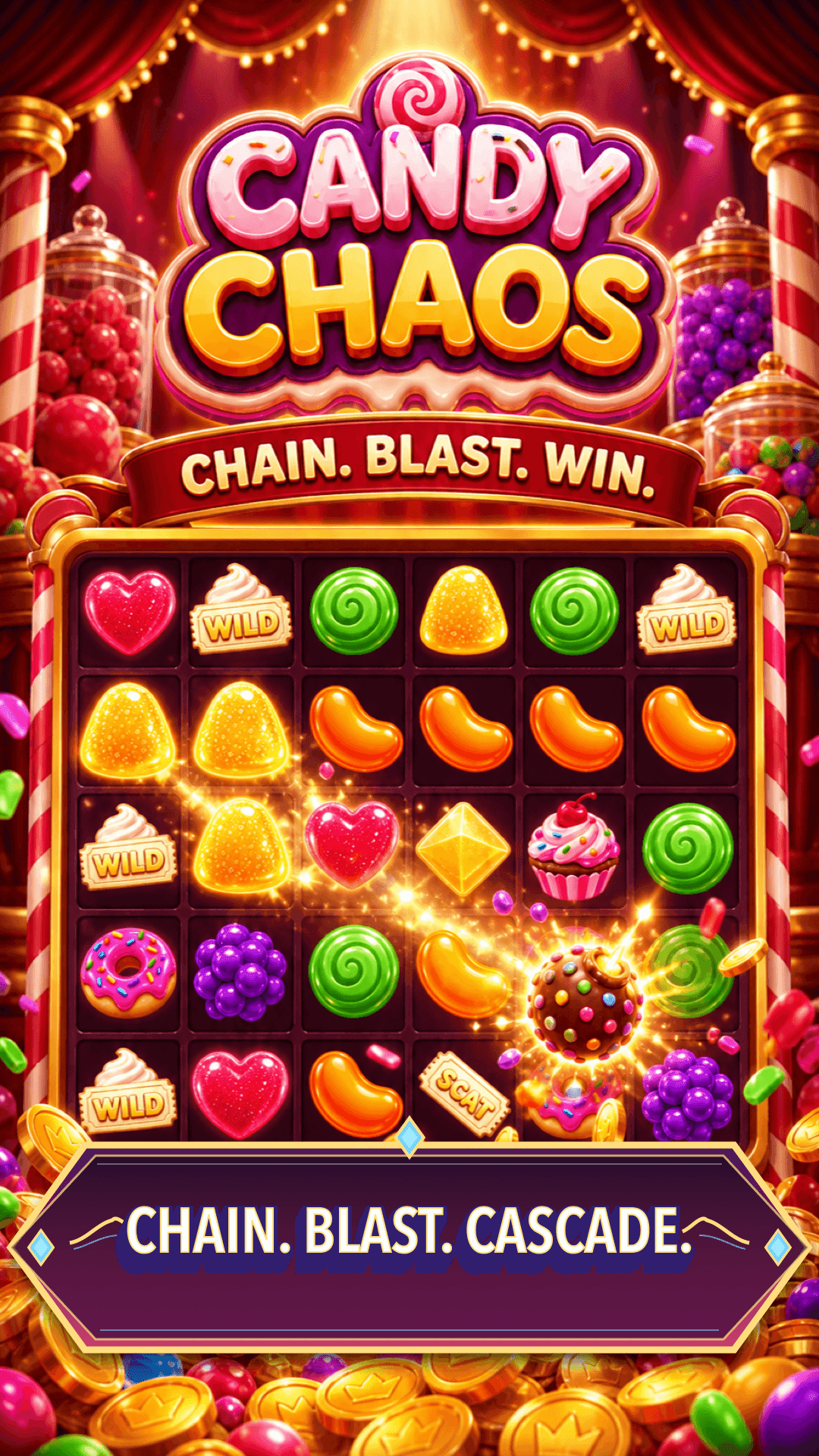 Crazy Slots Candy Chaos screenshot